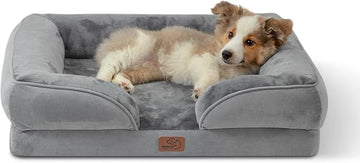 Orthopedic Dog Bed 28" Grey | Washable Sofa Bed